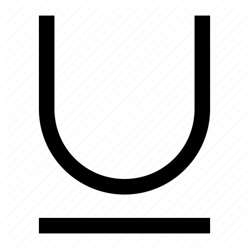 Font, Text, Type, Underline Icon