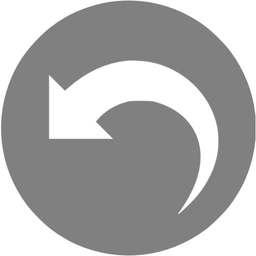 Gray Undo Icon