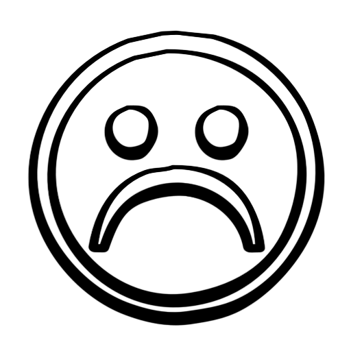 White Sad Face Transparent Png Clipart Free Download