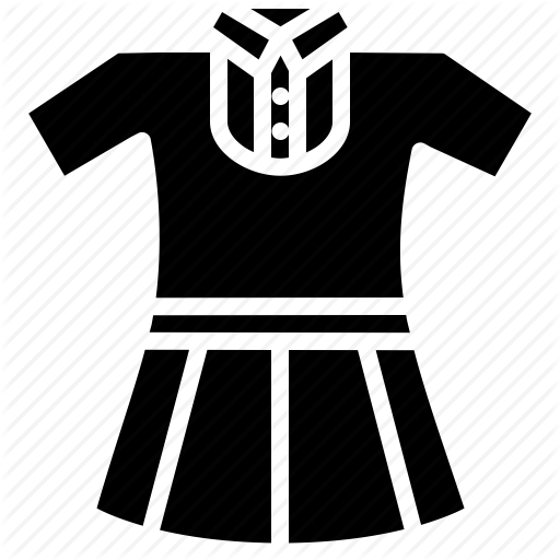 Cloth, Dress, Girl, School, Study, Uniform Icon