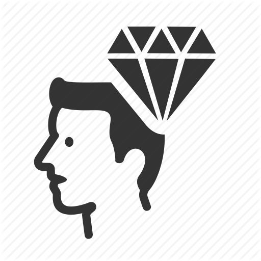 Avatar, Crystal, Diamond, Head, Unique Icon