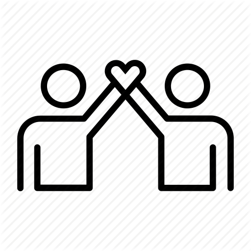 Love, Partners, Together, Unification, Union, Unite, Unity Icon