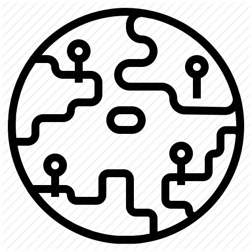 Branch, Everywhere, Expand, Global, Pin, Universal, Worldwide Icon