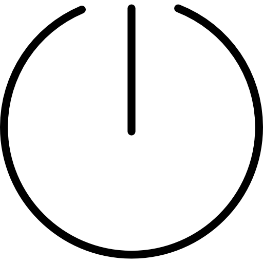 Power Universal Symbol In A Thin Lines Version Icons Free Download