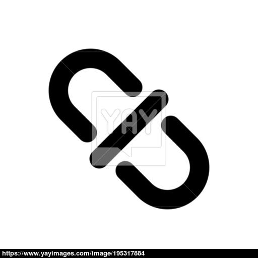Unlink Icon Unlock Chain Symbol Isolated On White Vector