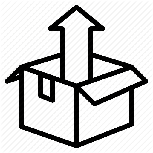 Arrow, Box, Boxing, Package, Packaging, Parcel, Unpack Icon