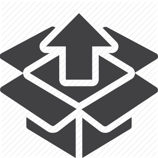 Arrow Up, Box, Unboxing, Unpack Icon