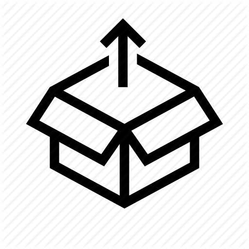 Box, Courier, Packet, Parcel, Unpack Icon