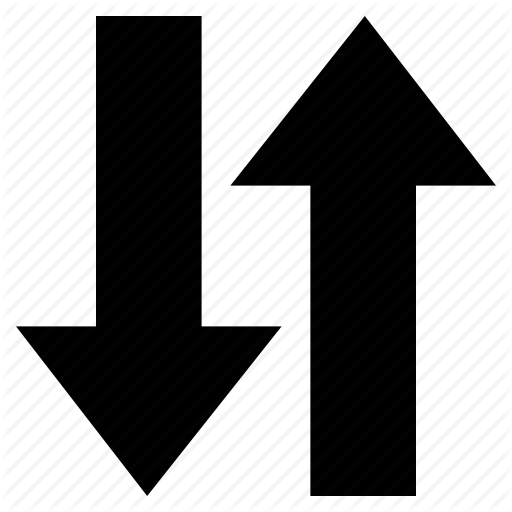 Arrow, Directions, Down, Indicator, Pointing, Road Sign, Up Icon