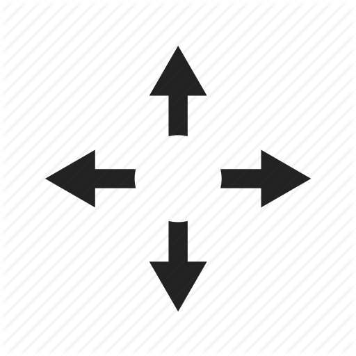 Arrow, Arrows, Down, Expand, Left, Navigation, Right, Up Icon