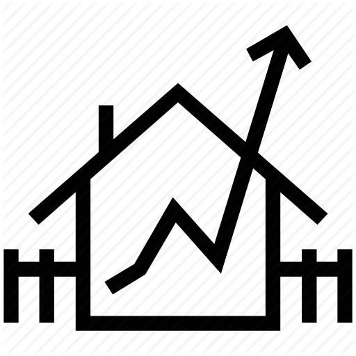 Arrow, Cottage, Development, Home, Update, Upgrade Icon