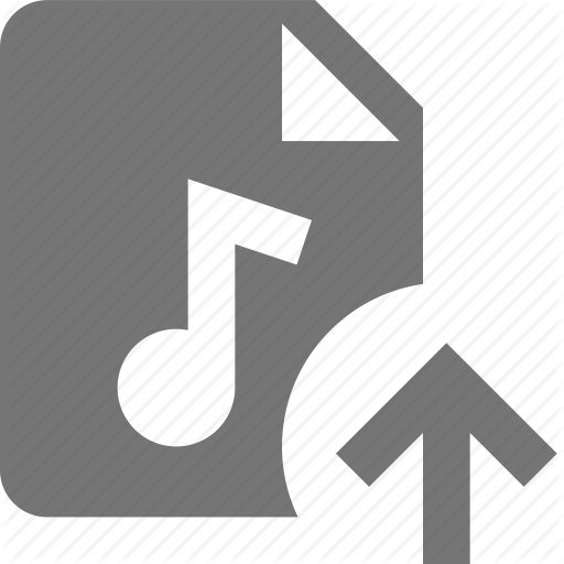 Arrow, Audio, File, Music, Up, Upload Icon