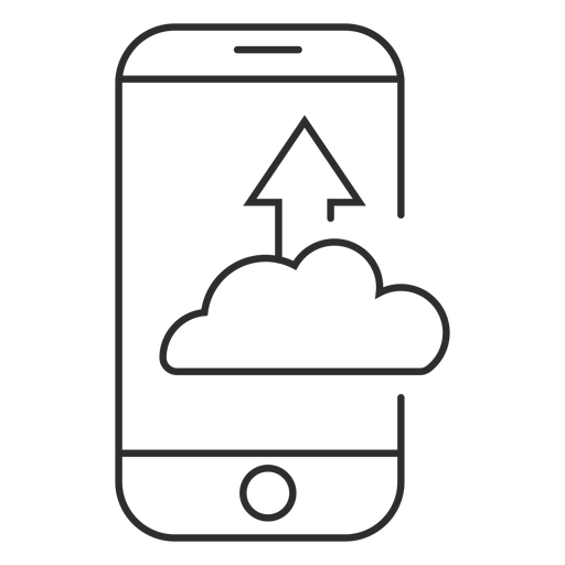 Mobile Internet Upload Icon