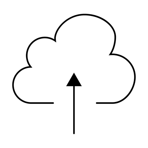 Upload Cloud Stroke Icon