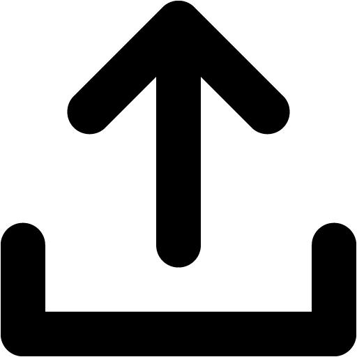 Black Upload Icon