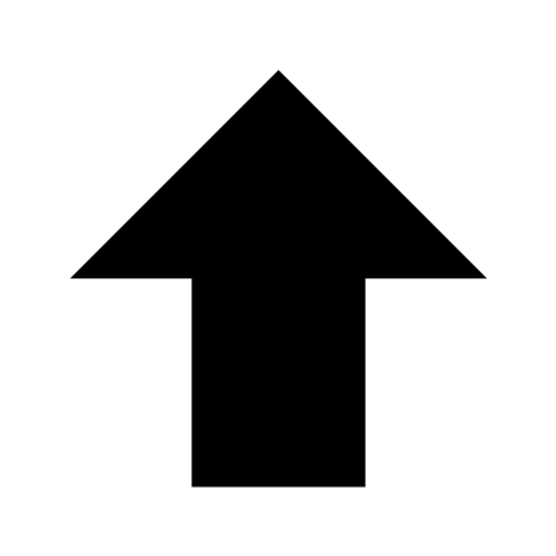Black Up Arrow Icon