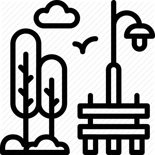 Building, City, Park, Street, Urban Icon