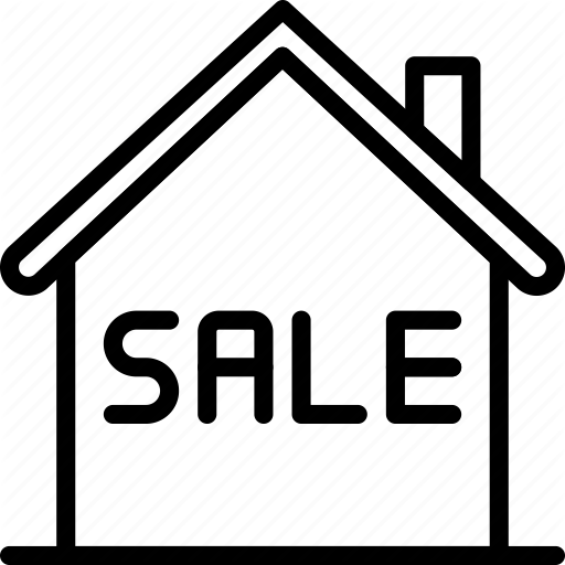 City, House, On, Sale, Street, Urban Icon