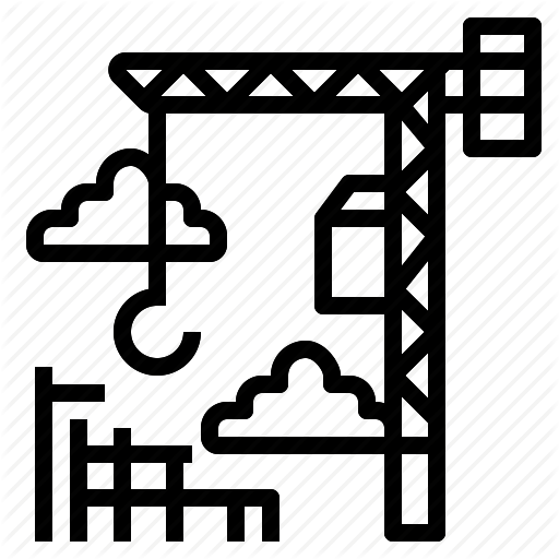 Construction, Crane, Development, Hook, Lift Icon