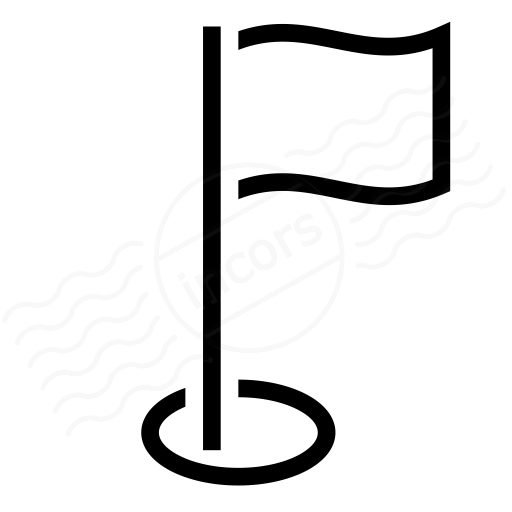 Iconexperience I Collection Golf Flag Icon