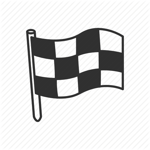 Racing Flag And Line Emoji