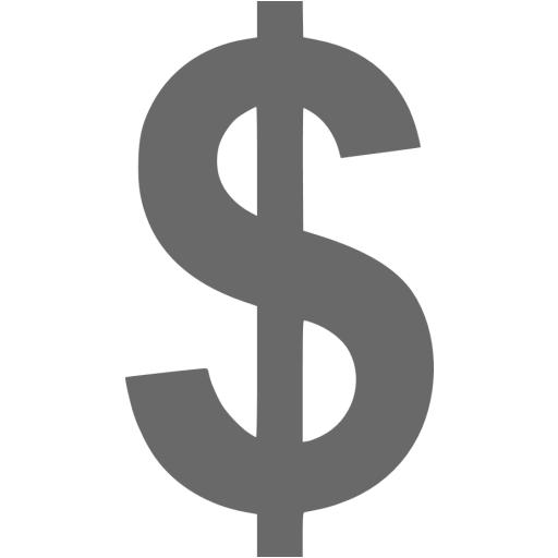 Dim Gray Us Dollar Icon
