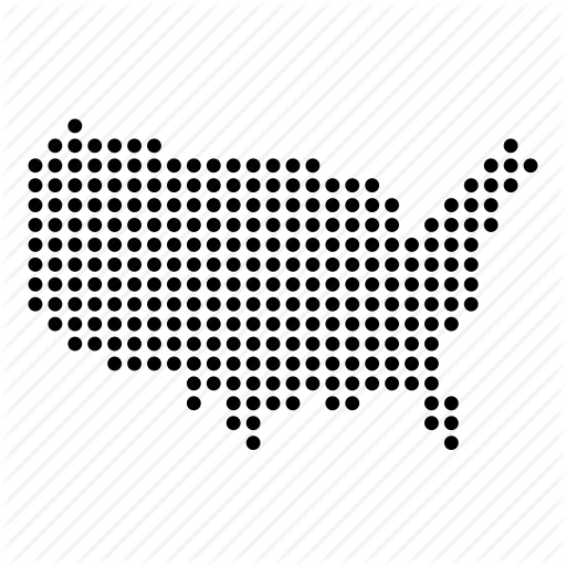 America, American, Country, Map, United States, Usa Icon