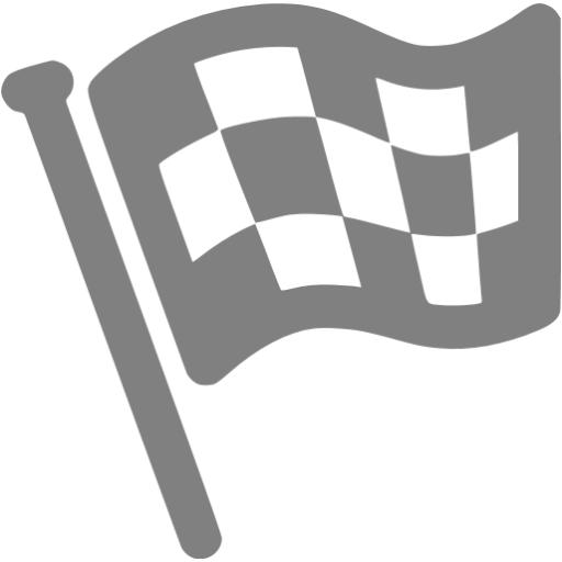 Gray Finish Flag Icon