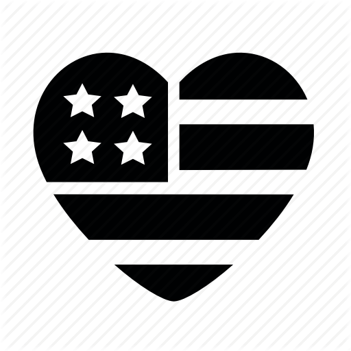Day, Heart, Independence, Love, Usa Icon