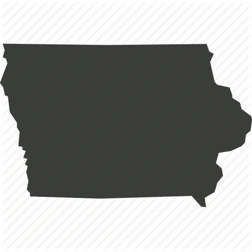 America, Iowa, Location, Map, State, Usa Icon