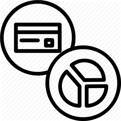 Banking, Card, Chart, Credit, Debit, Pie, Usage Icon