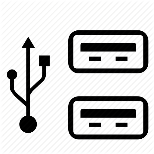 Computer, Pc, Ports, Usb Icon