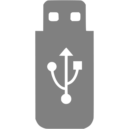 Gray Usb Icon