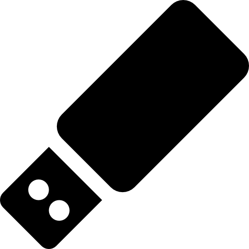 Usb Memory Silhouette Icons Free Download