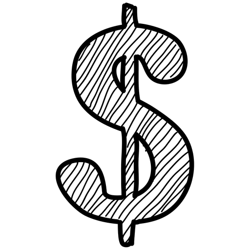 Hand Drawn Dollar Icon
