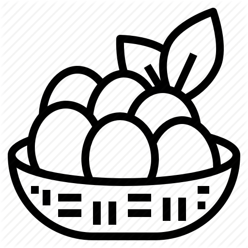 Basket, Eggs, Free, Organic, Poultry, Range Icon