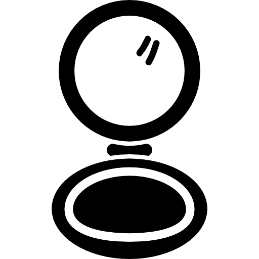 Blush Makeup Circular Opened Case Icons Free Download