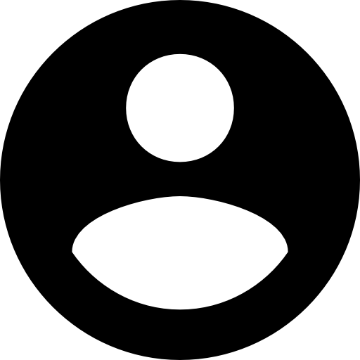 Round Account Button With User Inside