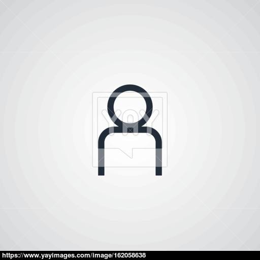 User Profile Flat Icon Vector
