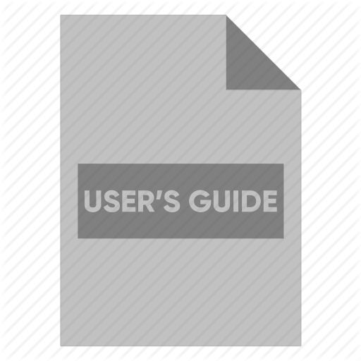 Document, Extension, File, Filetype, Format, Type, User's Guide Icon