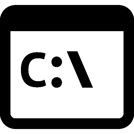 User Interface Command Line Icon Windows Iconset