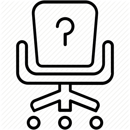 Chair, Hiring, Question Mark, Vacancy, Vacant Icon