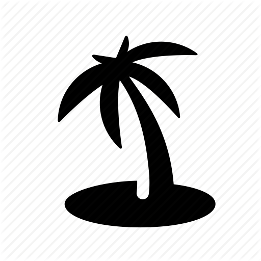 Beach, Holiday, Island, Palm, Sand, Sea, Summer, Vacation Icon