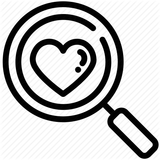 Find, Heart, Love, Search, Valentine Icon