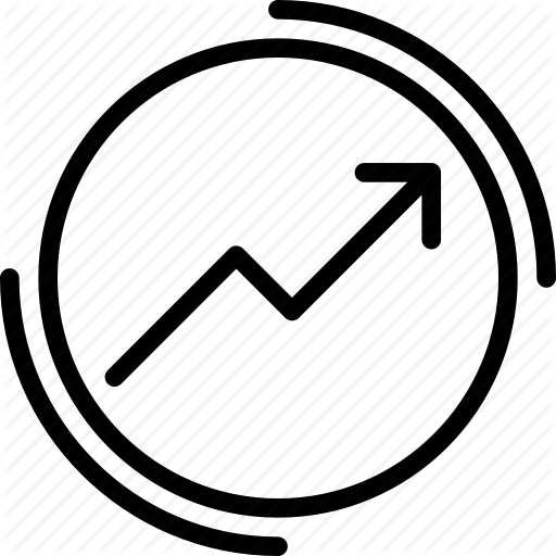 Circle, Increase, Market, Marketing, Valor Icon