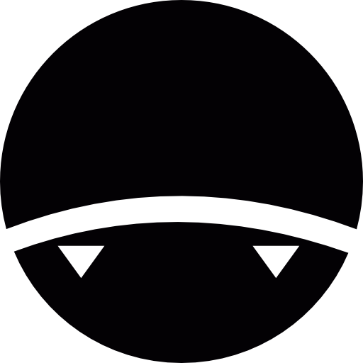 Circle With Vampire Mouth Icons Free Download