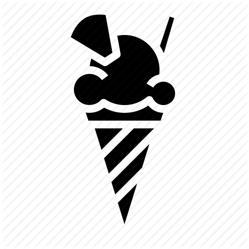 Cone, Dessert, Frozen, Icecream, Vanilla Icon