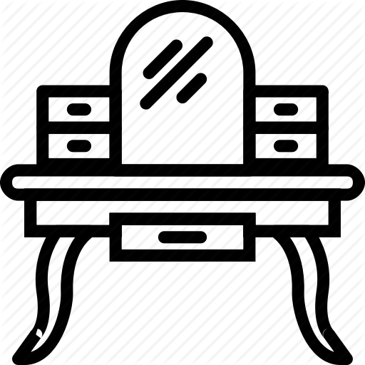 Belongings, Furniture, Households, Vanity Icon