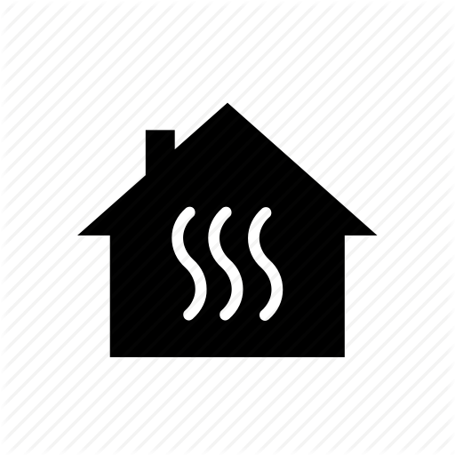 Central Heating, Energy, Heat, House, Insulation, Steam, Vapor Icon