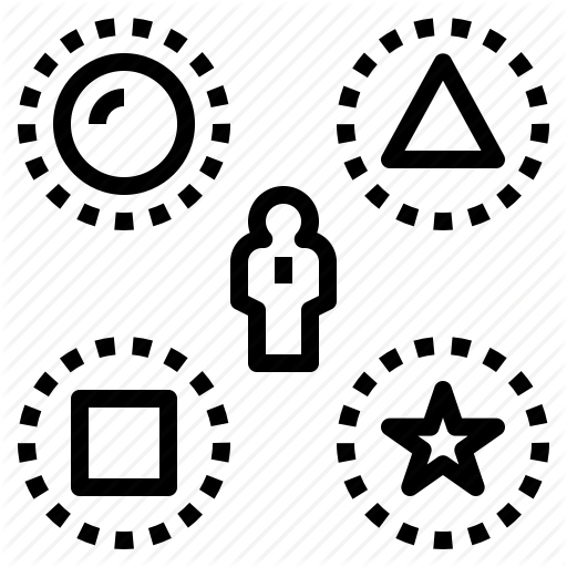 Choose, Creative, Difference, Diversity, Geometry, Shape, Variety Icon